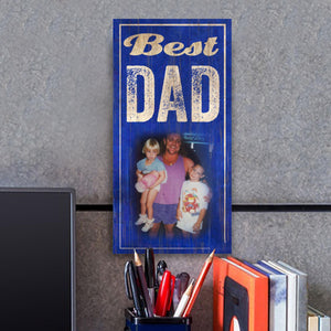 Best Dad Photo Personalized Sign