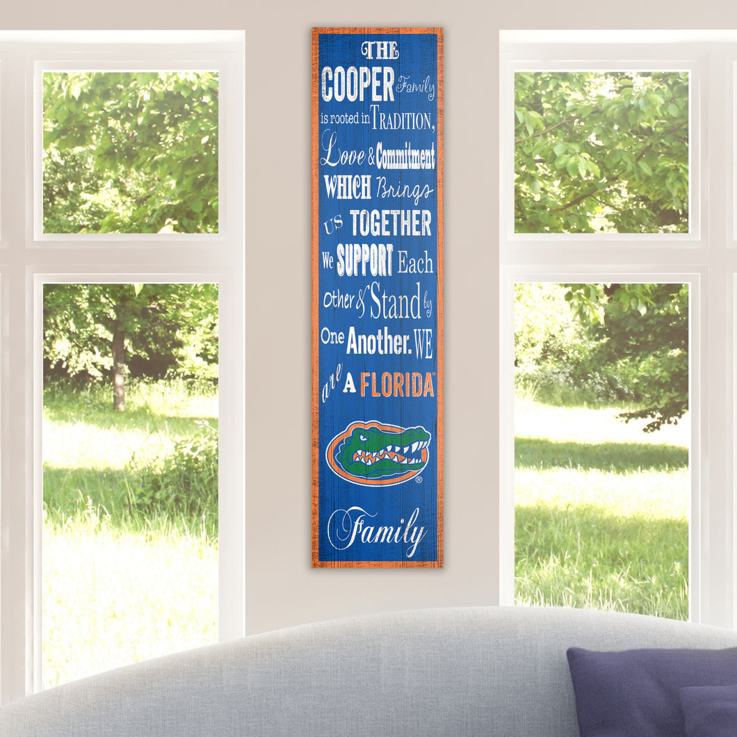 Personalized NCAA Family Banner