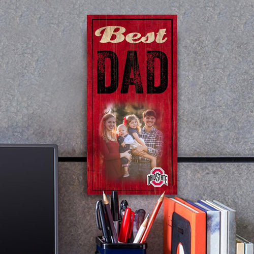 Best Dad Photo Personalized NCAA Sign