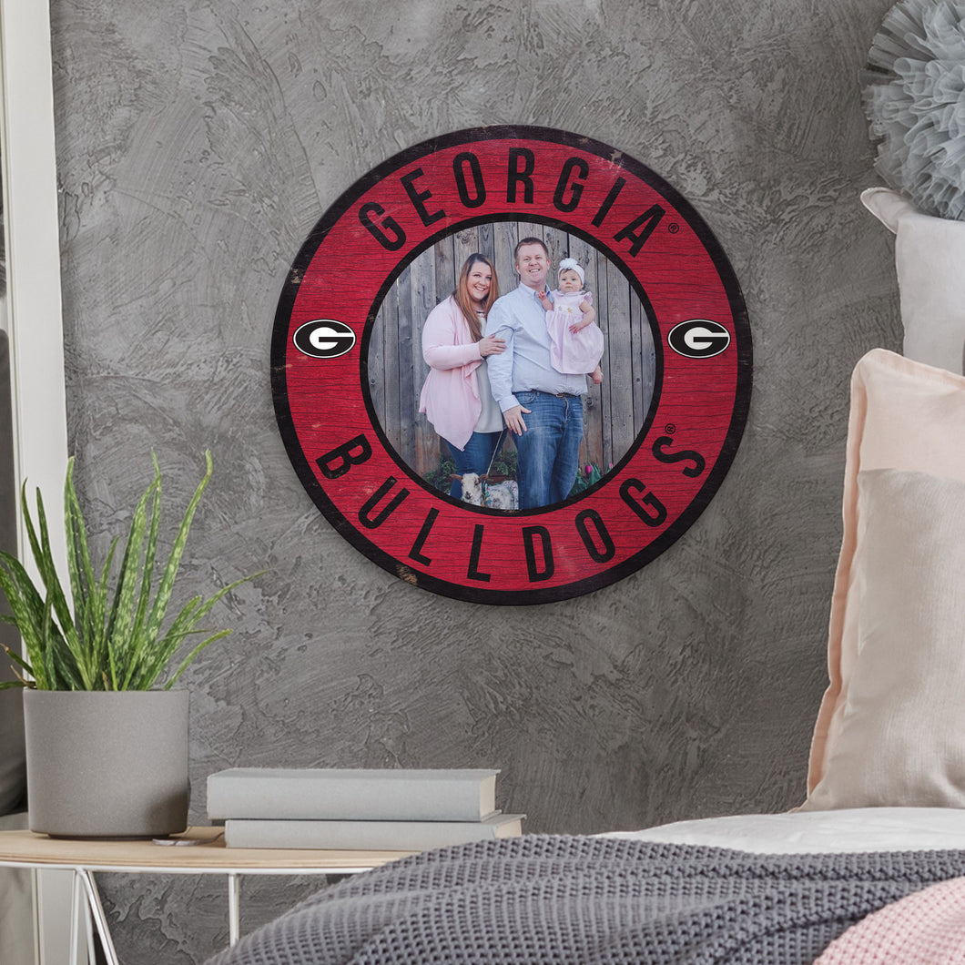 Picture Circle Personalized NCAA Sign