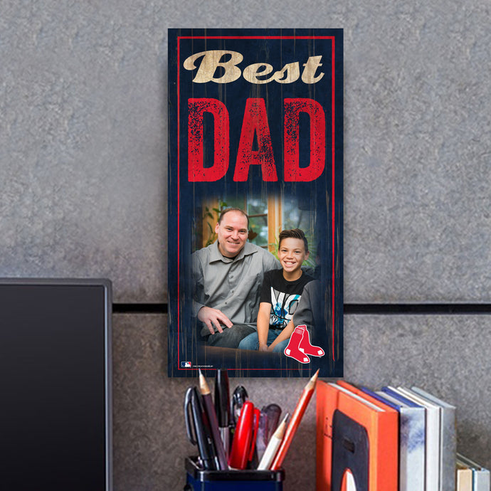 Best Dad Photo Personalized MLB Sign