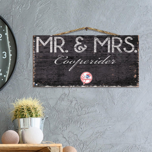 Mr & Mrs Personalized MLB Sign